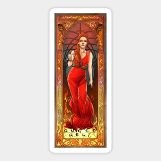 Rowena Queen of Hell Sticker